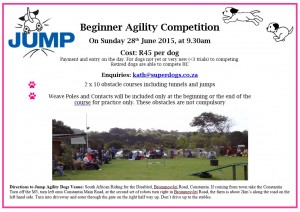 JUMP Beginner Competition @ JUMP Agility Dog Club | Cape Town | Western Cape | South Africa